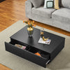 Coffee Table Wood Table with 4 Drawers Large Storage Table Living Room Table NEW