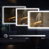 Digital LED Bathroom Mirror Demister Touch IP44 Make Up Mirror w/Anti-Fog 80*60