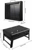 Portable Folding Charcoal BBQ Barbecue Grill Charcoal Outdoor Garden Stove Black