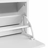 Shoe Cabinet Storage Organiser Wooden MDF Rack Stand Entryway Hall 80x24x45cm