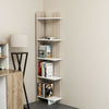 Decorotika Alice 5-Shelf Modern Corner Unit Bookcase Bookshelf Shelving Unit