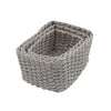 Set of 3 Paper Rope Storage Boxes Gift Hamper Bedroom, Bathroom Baskets Grey