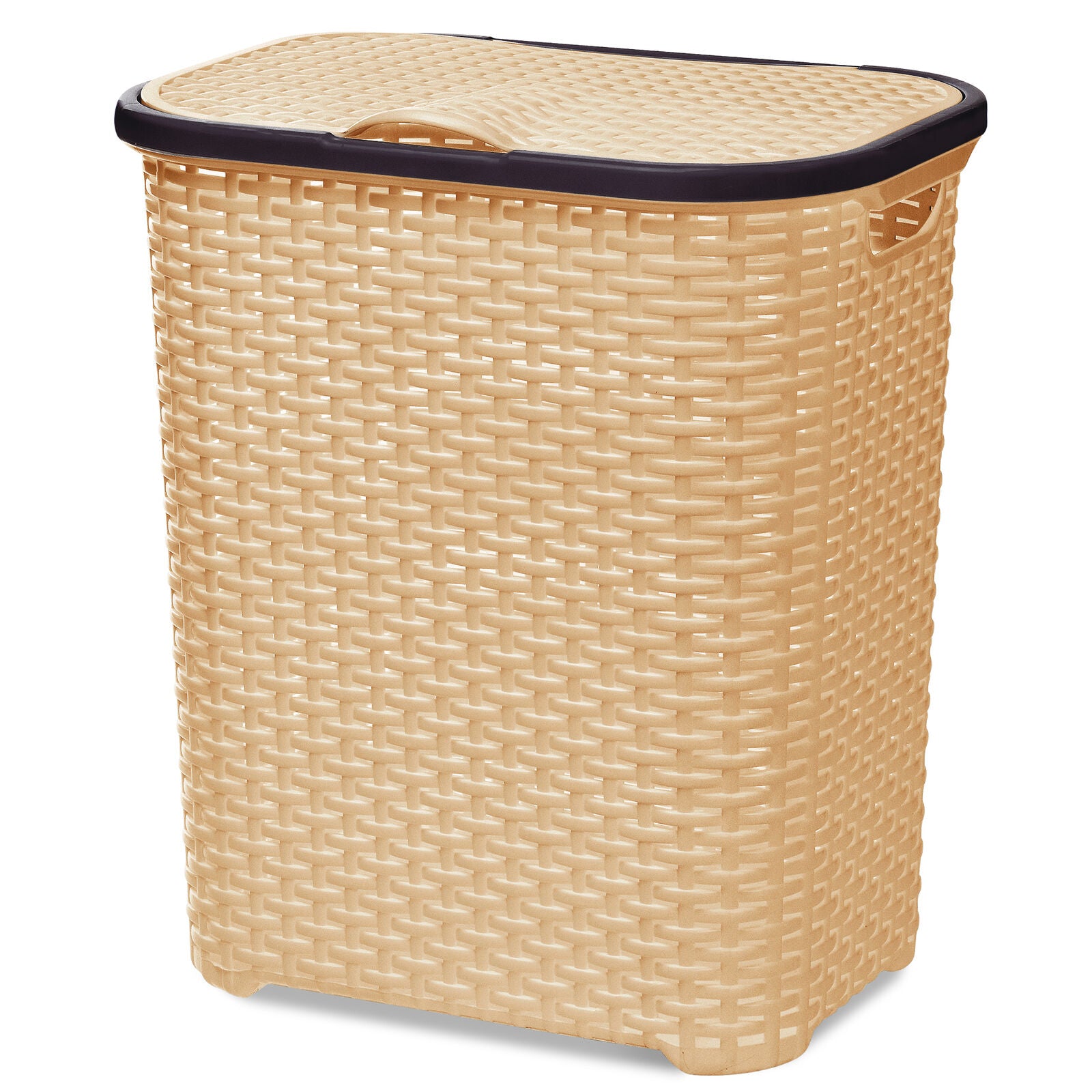 Rattan Tall Cylinder Laundry Basket /laundry Hamper 