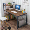 120cm Computer Table Study Desk w/4 Shelves Unit Home Office Workstation Corner
