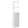 Bathroom Cabinet Side Tall Storage Unit Shelf Cupboard Drawer White