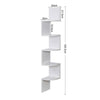 Floating Corner Shelf Wall Mounted Bookshelf Storage Display Unit 5 Tier UK