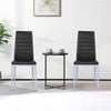 Set of 4 Dining Chairs Padded Seat High Back Armless Accent Dining Side Chairs