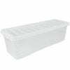 Wham Plastic Storage Shelf Box Stackable Containers Clear With Secure Clip Lid