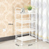 3/4 Shelf Large Beauty Salon Trolley Cart Spa Storage Dentist Wax Treatments