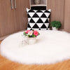 Circular Shaggy Fluffy Warm Rugs Anti-Skid Washable Floor Small Round Home Mats