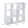9 Cube Cabinet Bookcase Storage Rack Square Shelving Cupboard Unit Chipboard