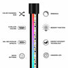 RGB Colour Changing LED Corner Floor Lamp Minimalist Mood Light 140cm Tall