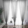 UK Voile Plain Net Curtain 2 Panels Sheer Slot Top Rod Pocket Window Drape Decor