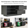 MODERN LED COFFEE TABLE SIDE END TABLE TV STAND CABINET LIVING ROOM FURNITURE