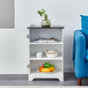 Storage Cabinet Floor Standing Cupboard Storage Shelf Toilet Bedroom White UK