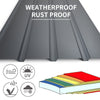 Mondeer 12 PCs Corrugated Roof Sheets Profile Galvanized Metal Roofing Carport