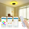 RGB LED Ceiling Light Bluetooth Speaker Music Lamp Dimmable APP Remote Round 60W