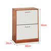 Shoe Cabinet Storage Unit Wooden Shoe Rack Stand Cupboard 2 3 Drawer Organiser