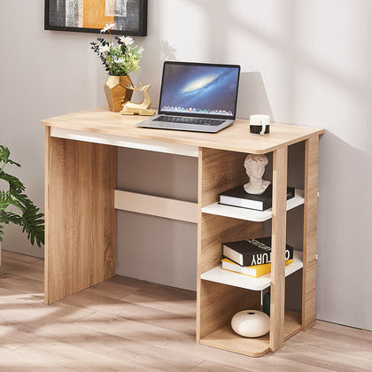 Computer Desk Writing Table 3 Bookshelves Study Office Work station 100cm