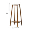 Indoor Corner Plant Stand Pot Holder Wooden Flower Shelf 2 Tier Display Rack UK