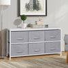5|6|8 Draws Fabric Chest of Drawer Bedroom Furniture Hallway Storage Metal Frame