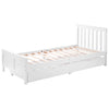 2 Drawers 4ft 3ft Double Single Wooden Solid White Pine Kids Storage Bed Frame