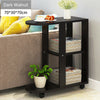 Modern 2 Tier Side End Tables Coffee Tray Sofa Bed Side Console Stand Home