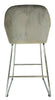 Velvet Bar Stools set of 2 Chairs Kitchen Breakfast Bar Stools with Backrest