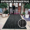 Non Slip Rubber Mat Long Hallway Runner & Door Mats Indoor Outdoor Washable Rugs