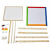 Wooden 2 in 1 Kids Easel Chalk Drawing Board Blackboard and Whiteboard Children