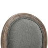 Set of 2 Elegant French-Style Dining Chairs w/ Wood Frame Foam Seats Grey