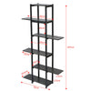 6 Tier Bookshelf Bookcase Plant Stand Industrial Storage Display Shelving Unit