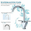 Modern Kitchen Sink Mixer Taps Swivel Spout Single Handle Tap Mono Chrome Faucet