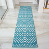 Modern Teal Rug | Cheap Rugs For Living Room | Soft Non Shedding Bedroom Carpet