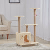 Cat Tree Activity Centre Wooden Platform Condo Bed Sisal Post Climbing Scratcher