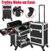 Extra Large Rolling Make-up Cosmetic Beauty Nail Polish Trolley Case Organiser