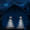 2x 100 LED Solar Power PIR Motion Sensor Wall Light Outdoor Garden Security Lamp