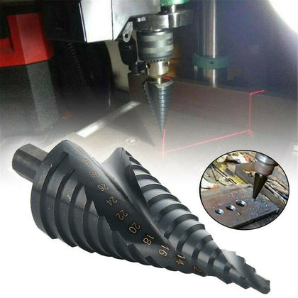 15 Step HSS Cobalt Step Drills Nitrogen Spiral For Metal Cone Drill Bit 4-32MM