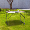 Portable Camping Table Alu Folding Adjustable Height Outdoor Picnic Party Desk