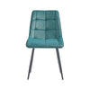 2× Modern Kitchen Dining Chairs Velvet Padded Seat Office Living Room Chair Set