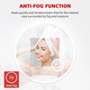 Round LED Bathroom Mirror Demister Pad Touch Sensor Magnifying With Plug 600mm