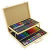 Artists Wooden Art Case Pencils Crayons Colour Painting Oil Pastels Set