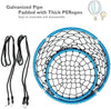 Net Hanging Swing Chair Kids Indoor Outdoor Play Equipment W/ Adjustable Ropes