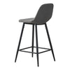 2X Bar Stools PU/ Velvet/ Fabric Breakfast Stool Chairs Kitchen Pub Grey Brown