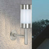 2PCS Stainless Steel Solar LED Wall Light Garden Outdoor Patio Light Decoration