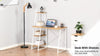 Home Office Computer Desk Study Writing Table with 3-Tier Storage Shelves