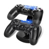 PlayStation 4 PS4 Controller LED Charging Stand Station Dual USB Fast Charger