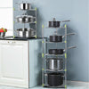 3/5 Tier Pan Pot Holder Cupboard Kitchen Cabinet Storage Organiser Rack Stand UK