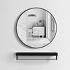 40-80 cm Large Round Wall Mounted Mirror Brushed Aluminum Frame Bathroom Office