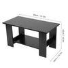 Coffee Table 2 Tier Side End Desk Home Living Room Standing w/ Lower Shelf
